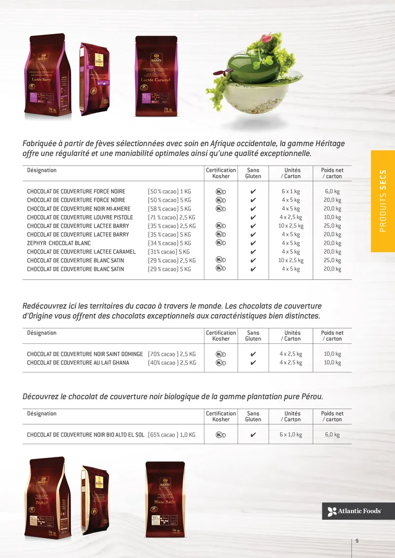 Cacao Barry — page 8 de la brochure