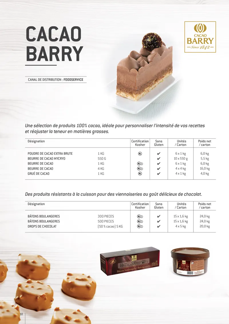 Cacao Barry — page 9 de la brochure