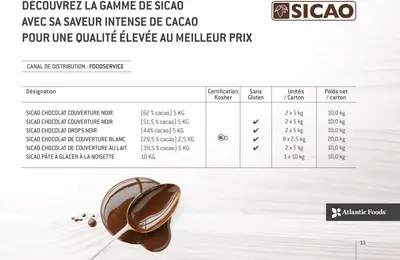 Sicao chocolat noir 5 kg