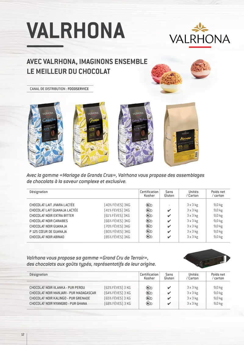 Valrhona — page 11 de la brochure