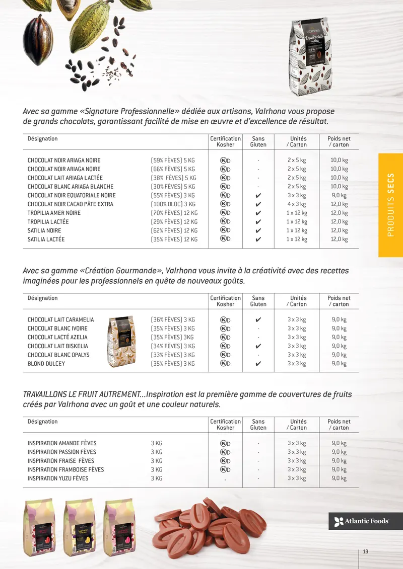 Valrhona — page 12 de la brochure