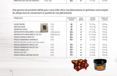 Dulcey blond 35 % fèves 3 kg
