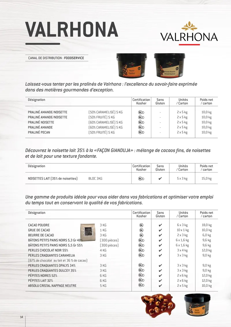 Valrhona — page 13 de la brochure