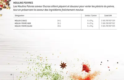 Poivre noir moulu 45 g