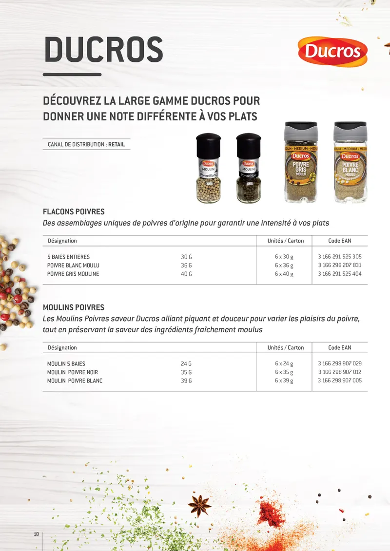 Ducros — page 17 de la brochure