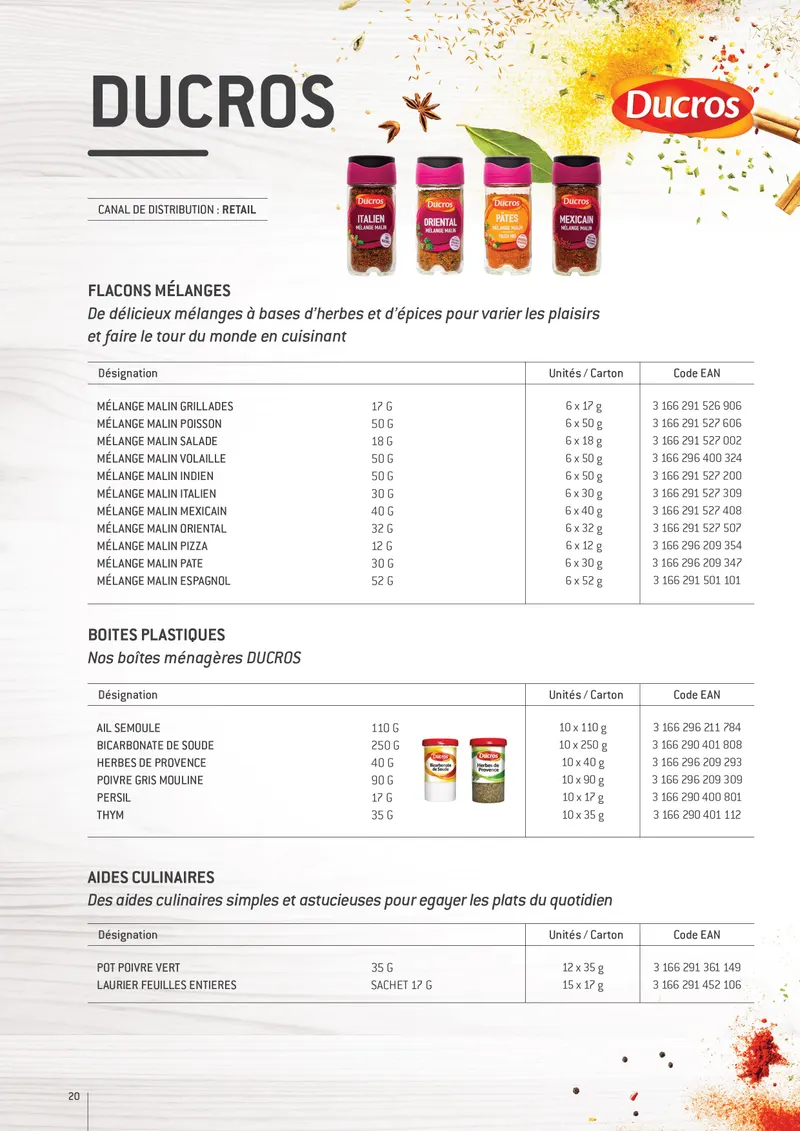 Ducros — page 19 de la brochure