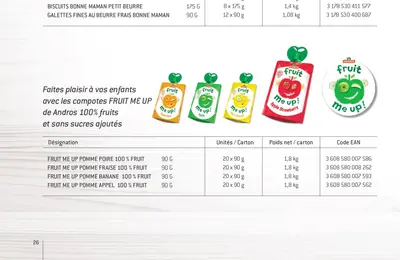 Compote de pommes 4 × 130 g