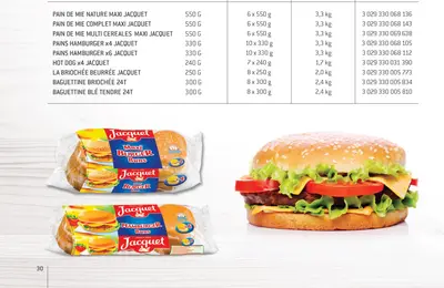 Pains burger 4 × 75 g