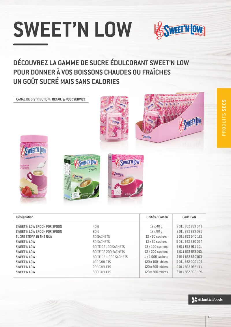 Sweet'N Low — page 44 de la brochure