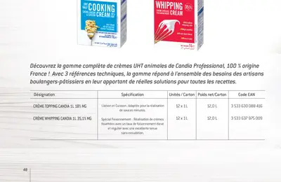 Crème liquide 35 % 1 L