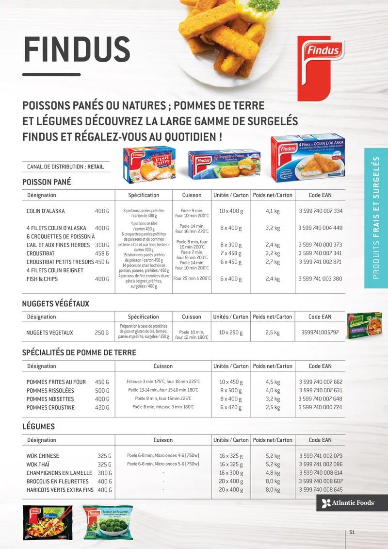 Findus — page 50 de la brochure
